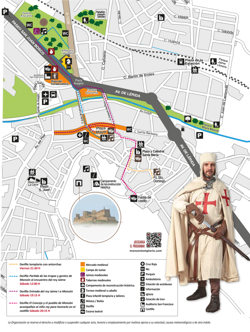MAPA MONZÓN TEMPLARIO 2026